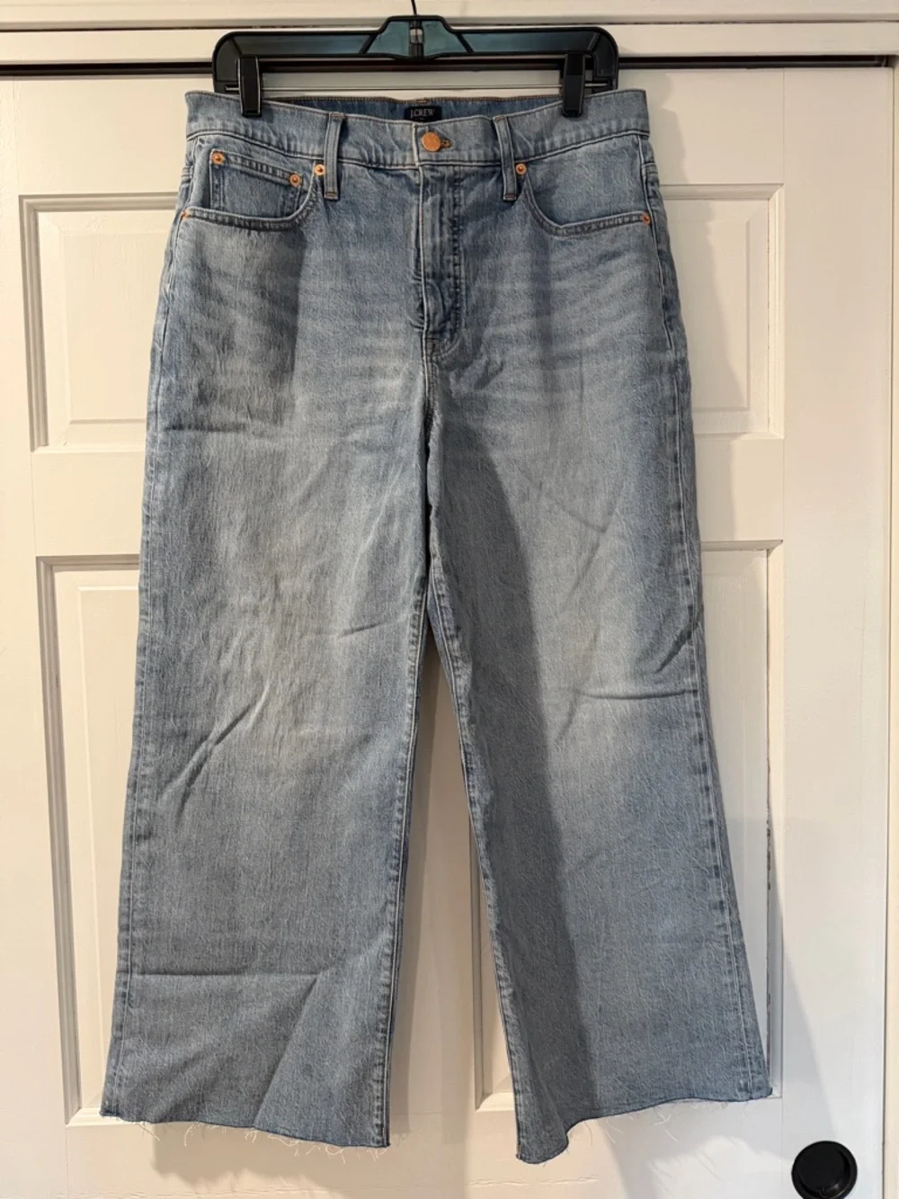 NWT J.Crew Factory Wide-leg crop jean in all-day stretch - Size 30 - Picture 4 of 7